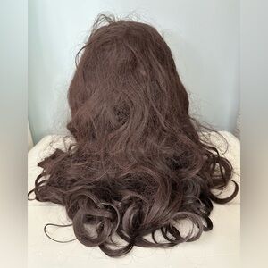 Ladies Women’s Long Straight Brown Brunette Wig
